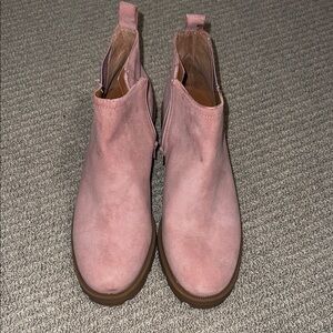 Lucky Brand Pink Ankle Booties